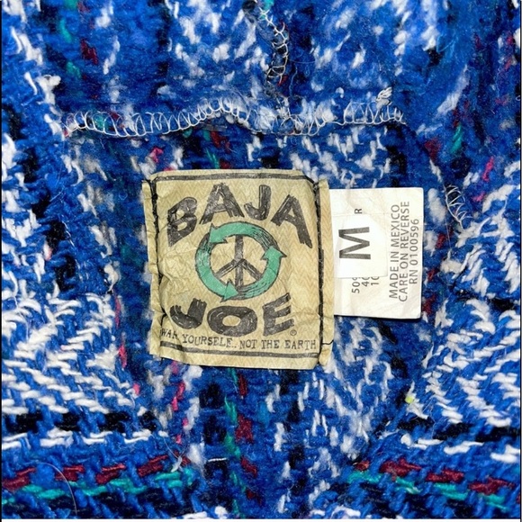 BAJA JOE Mexican Woven Knit Pullover Hoodie - Picture 4 of 4